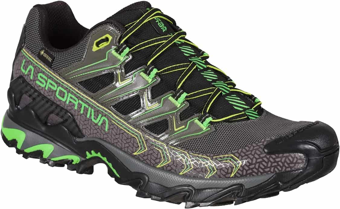 scarpa da trekking la sportiva Ultra Raptor II colore verde e grigio